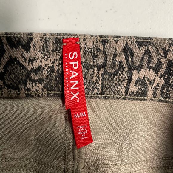 NEW Spanx Jean-Ish Leggings Desert Dot Pants Size Medium - Picture 4 of 5